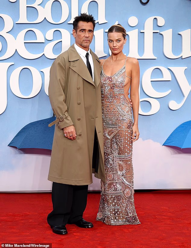 برهنگی هنرمندانه مارگو رابی در لندن: لباس بدن‌نما راز لباس زیر جواهرنشان را فاش کرد!