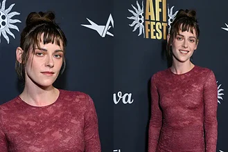 درمالیدی - کریستن استوارت با لباس توری نیمهشفاف قرمز شرابی؛ وقتی جسارت زنانه با مد پاییزی ترکیب میشود! کریستن استوارت با لباس توری نیمهشفاف قرمز شرابی؛ وقتی جسارت زنانه با مد پاییزی ترکیب میشود!