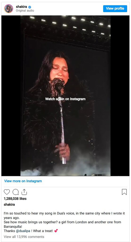 درمالیدی - واکنش احساسی شکیرا به اجرای سکسی و خیرهکننده دوا لیپا واکنش احساسی شکیرا به اجرای سکسی و خیرهکننده دوا لیپا