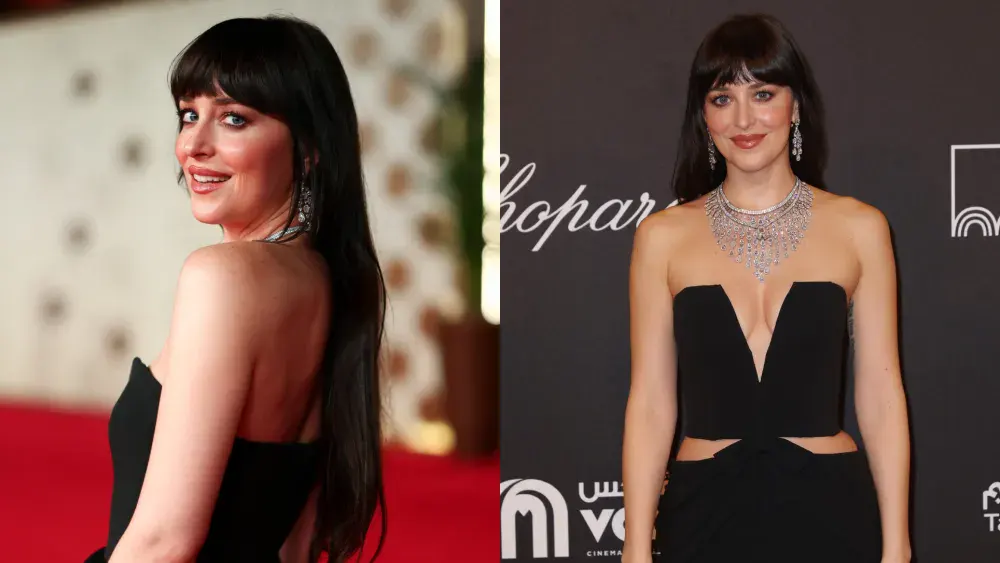 درمالیدی - جنجال آفرینی داکوتا جانسون با لباس نیمه عریان در قلب عربستان جنجال آفرینی داکوتا جانسون با لباس نیمه عریان در قلب عربستان