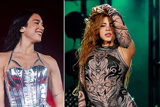 واکنش احساسی شکیرا به اجرای سکسی و خیره‌کننده دوا لیپا