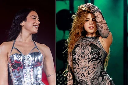 واکنش احساسی شکیرا به اجرای سکسی و خیره‌کننده دوا لیپا