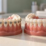 رق ارتودنسی سرامیکی و فلزی؛ مقایسه براکت‌های همرنگ دندان و فلزی روی دو مدل دندانی